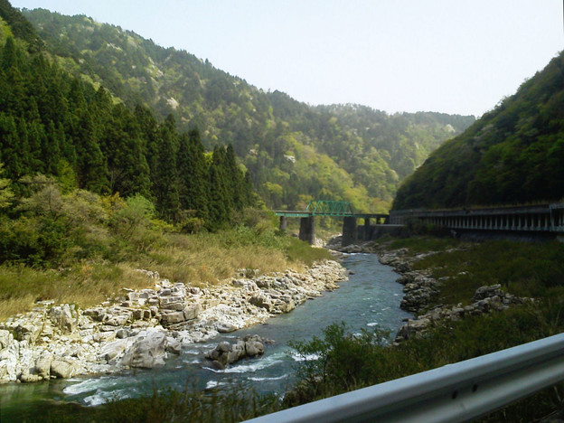 R41-03 JR第二益田川橋梁が見えてきた