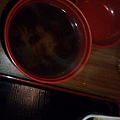 矢作川　レバニラ定食 味噌汁