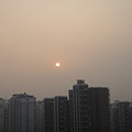 上海の朝日