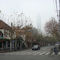 霧が出てる上海の朝