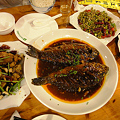写真: 竹屋川菜館　晩御飯の料理