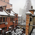 上海の雪　老房子