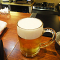 写真: 串丁キリンビール生と泡