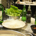写真: 青島純生と杭白菜と粉絲とサービスの飲み物