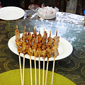 写真: 柳州路の新疆料理の羊肉串