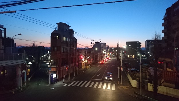 写真: 昭島の夕陽