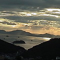 写真: 瀬戸内海の夕日