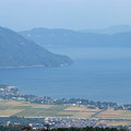 写真: 琵琶湖　湖北の山並み