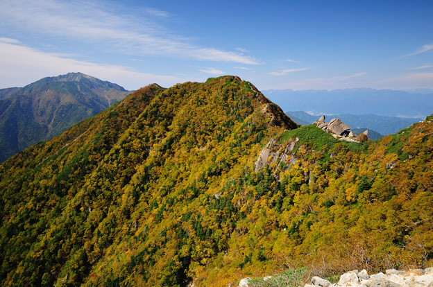 写真: 紅葉の駒津峰