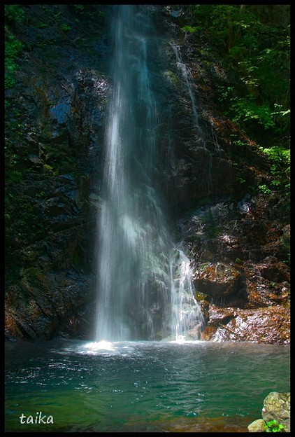 写真: 奥多摩払沢渓谷払沢の滝