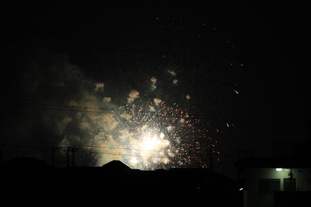 写真: 神奈川新聞の横浜港の花火