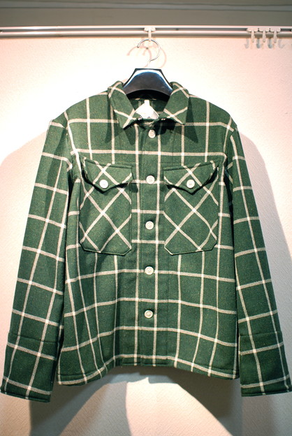 90010510 WORK JKT OLD CHECK &quot;F GREEN&quot;