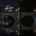 写真: 二重橋ライトアップ