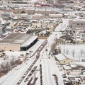 雪の臨海鉄道
