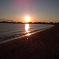 写真: 夕焼け浜辺(再）大した写真じゃないけど。