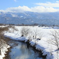 写真: 冬の吾妻山
