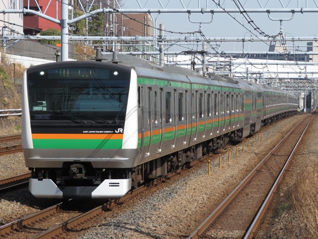 写真: 東海道線E233系3000番台　U633＋U220編成
