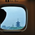 N700系の車窓から(京都)