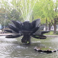 写真: 東本願寺・噴水2