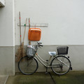 写真: 箒と自転車