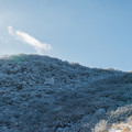 写真: 朝の沓掛山