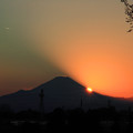 １月１日の夕景富士-1