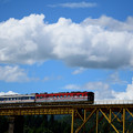 写真: 磐越西線の鉄橋