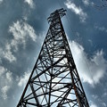 写真: 大久野島の大鉄塔