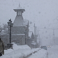 写真: 古都の雪