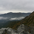 写真: 西穂高独標から奥丸山面