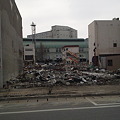 写真: 釜石市内の津波被害