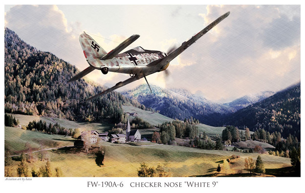 写真: Aviation Art Poster "Fw190" ver.3