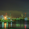 千鳥橋からの工場夜景
