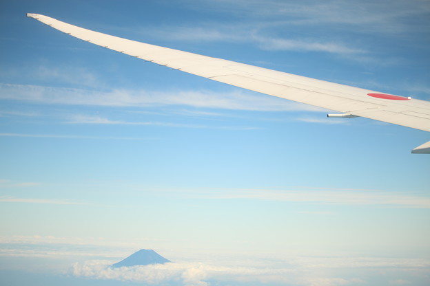 富士と日の丸の翼