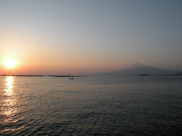 22_夕日と富士