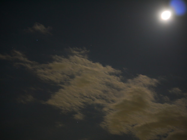 写真: 月と雲