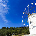 写真: ギリシャ風車