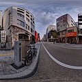 ｢銀座｣発祥の地　2012年1月28日　静岡市葵区両替町　360度パノラマ写真