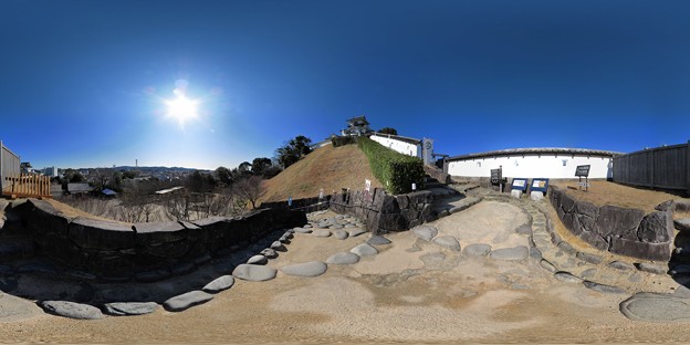 写真: 2012年2月19日　掛川城　360度パノラマ写真
