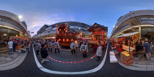 写真: 吉原祇園祭 山車 360度パノラマ写真(1) HDR