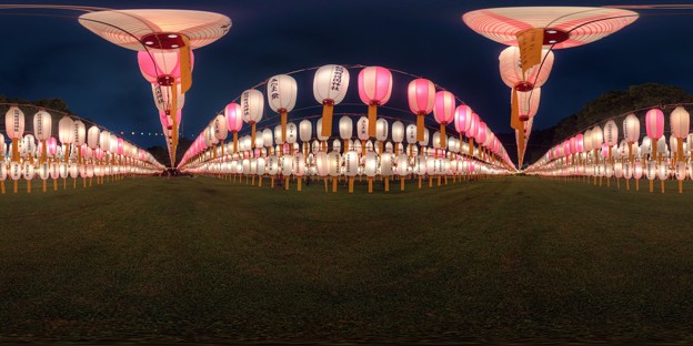 静岡護国神社　みたま祭 360度パノラマ写真(3) HDR