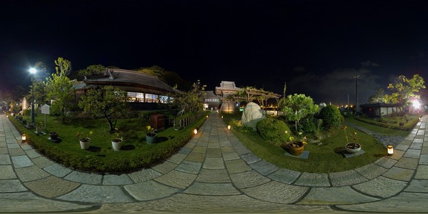 写真: 2014年10月18日　清見寺 ライトアップ　360度パノラマ写真(2)　HDR