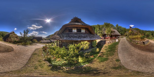 西湖いやしの里 根場  360度パノラマ写真(4) HDR