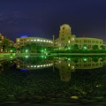 写真: 静岡市役所　夜景 360度パノラマ写真