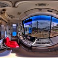 写真: 静岡鉄道 1000形 運転台 360度パノラマ写真 HDR