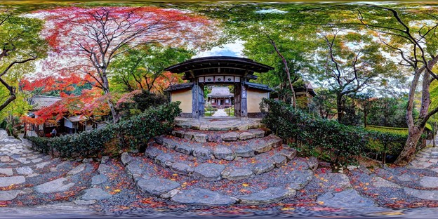 写真: 京都 大原 寂光院 360度パノラマ写真(3)