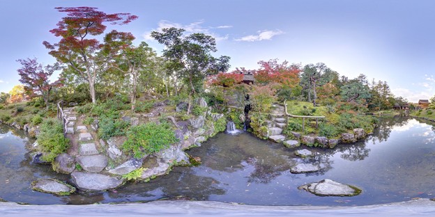 写真: 依水園庭園 360度パノラマ写真(4)