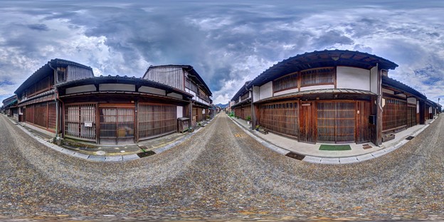 写真: 三重・関宿 360度パノラマ写真(1)