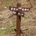 写真: 景信山への道標発見