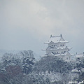 雪化粧した伊賀上野城